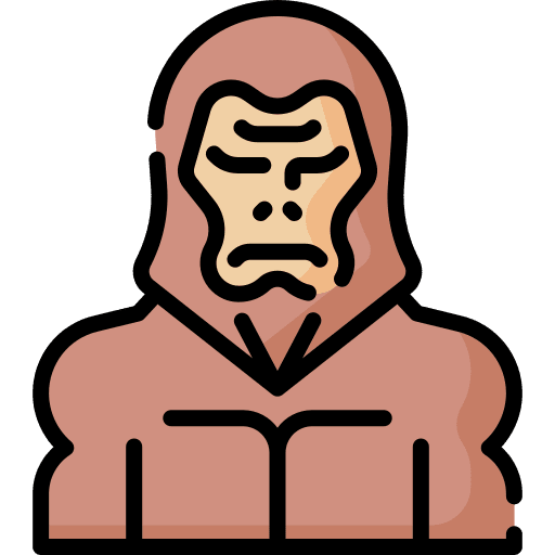 Bigfoot costume fantasy fairy tale icon