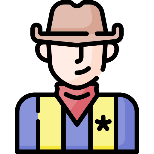 Cowboy avatar western characters icon
