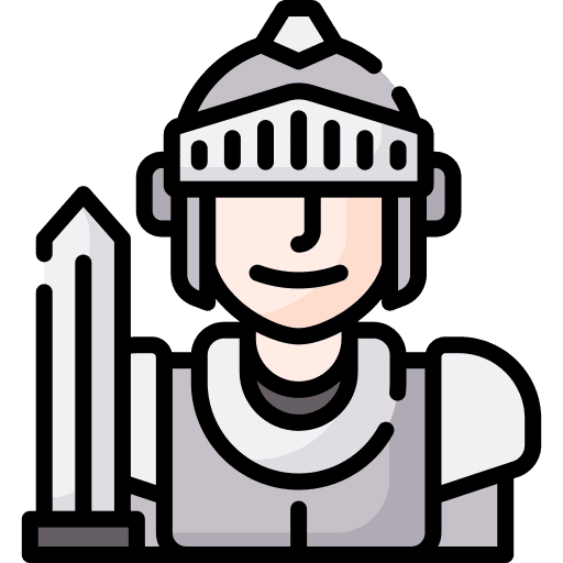 Knight costume characters fairy tale icon