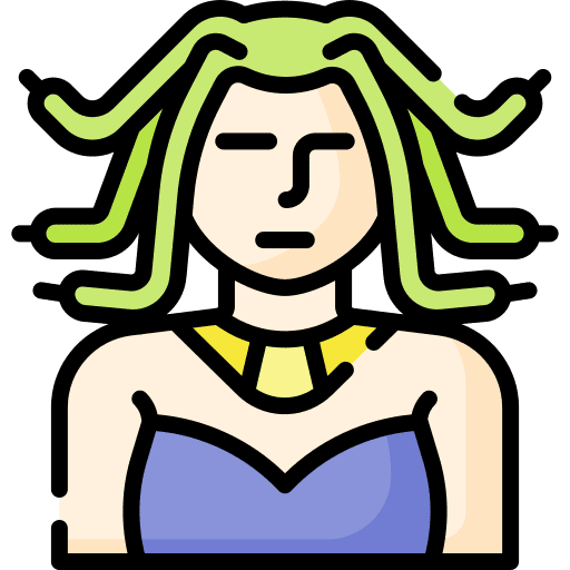 Medusa halloween costume characters icon