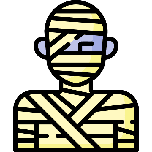Mummy people spooky egypt icon