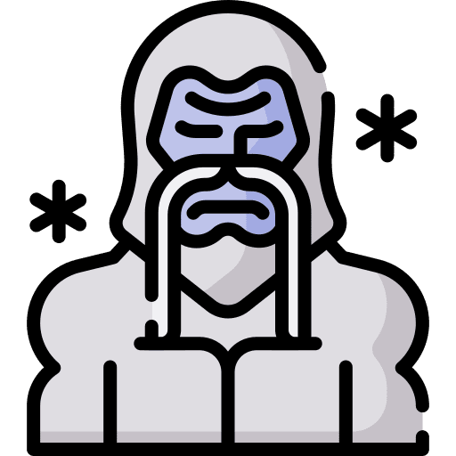 Yeti yeti fairy tale fantasy icon