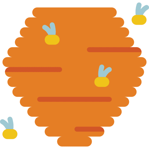 Bee hive vitamins hive healthy food icon