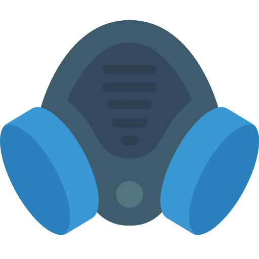 Mask protection safety mask exterminator icon