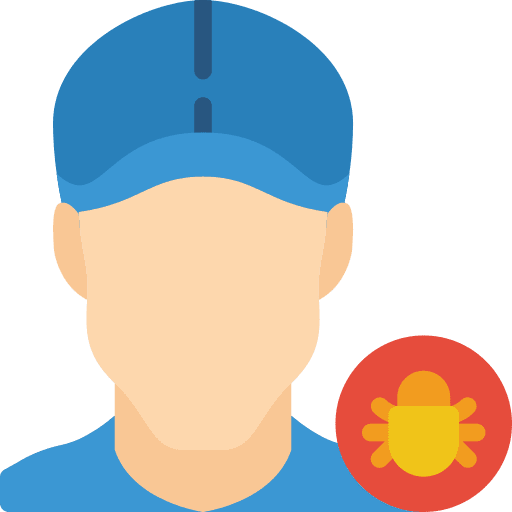 Exterminator insect bug professions icon