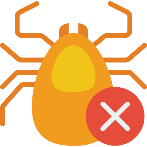 No bugs forbidden health bugs icon