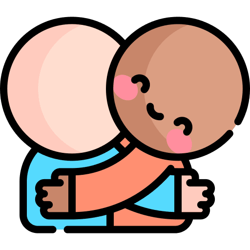 Hug friends friendship inclusive icon