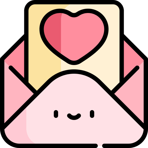 Letter love letter love and romance icon