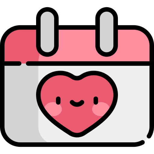 Valentines day valentines day calendar love icon