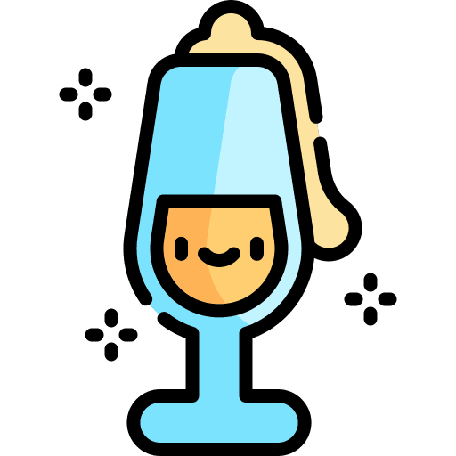 Champagne alcoholic food and restaurant champagne icon