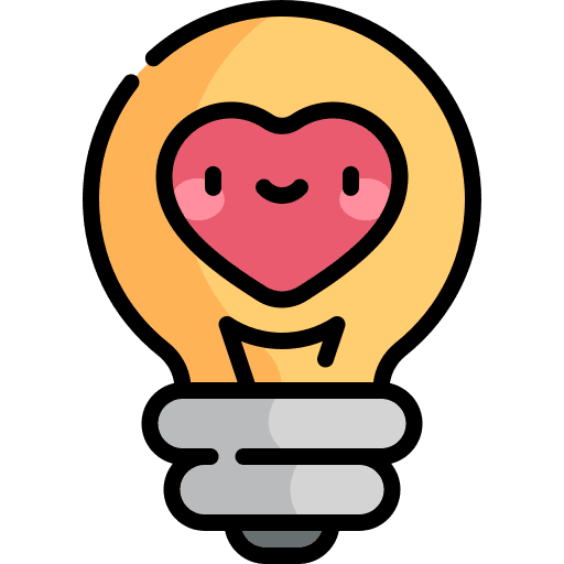 Light electricity light love and romance icon