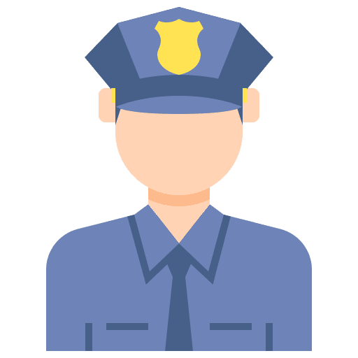 Policeman occupation guard police icon