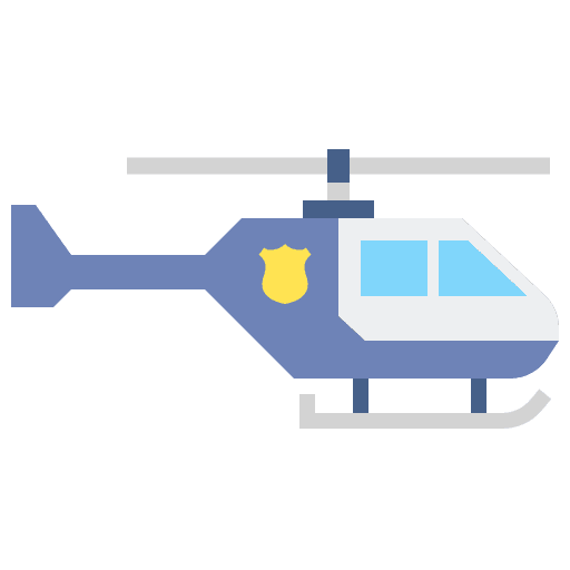 Chopper security police aircraft icon