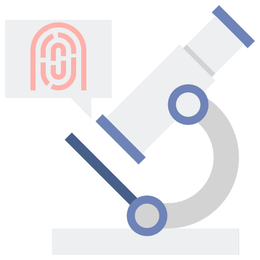 Forensic professions and jobs dna structure forensics icon