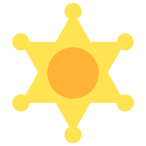 Sheriff badge badge security law icon