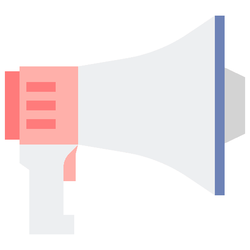Bullhorn marketing megaphone professions and jobs icon