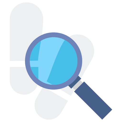 Magnifying glass ui professions and jobs detective icon