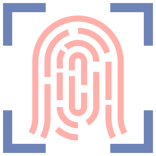 Fingerprint focus fingerprint finger icon