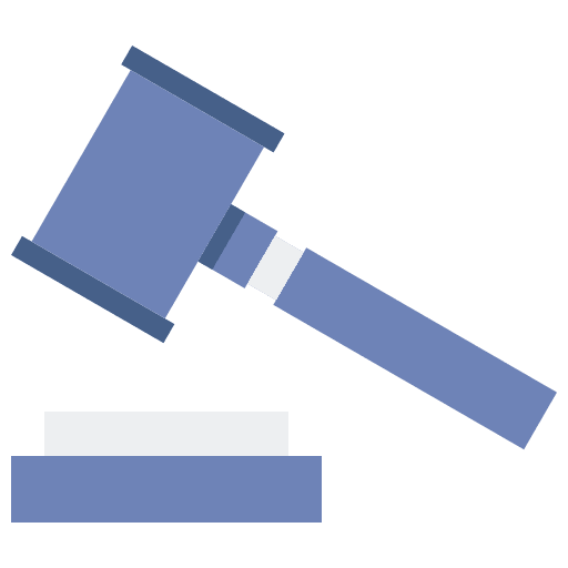 Hammer auction verdict hammer icon