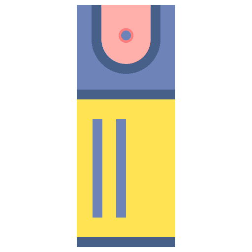 Pepper spray protect self defense chemical icon