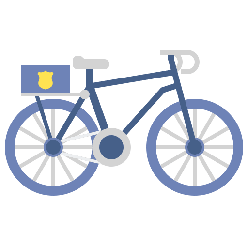 Bicycle professions and jobs cycling bike icon