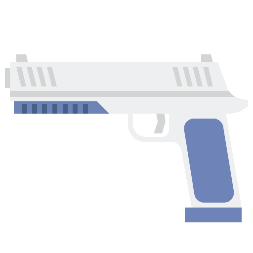 Gun revolver criminal gun icon