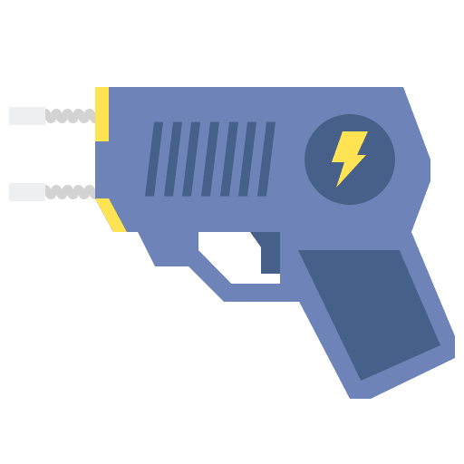 Taser taser electronics professions and jobs icon