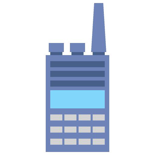 Walkie talkie security frequency communications icon
