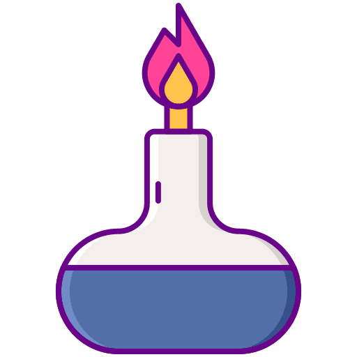 Burner professions and jobs flasks chemistry icon