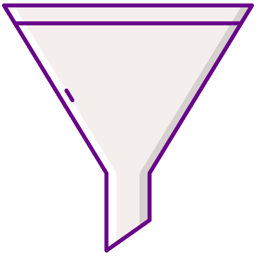 Funnel tool drop filtering icon