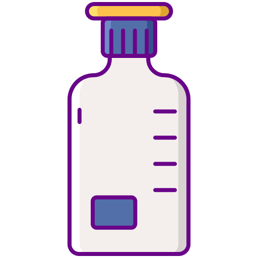 Bottle substance healthcare and medical experiments icon