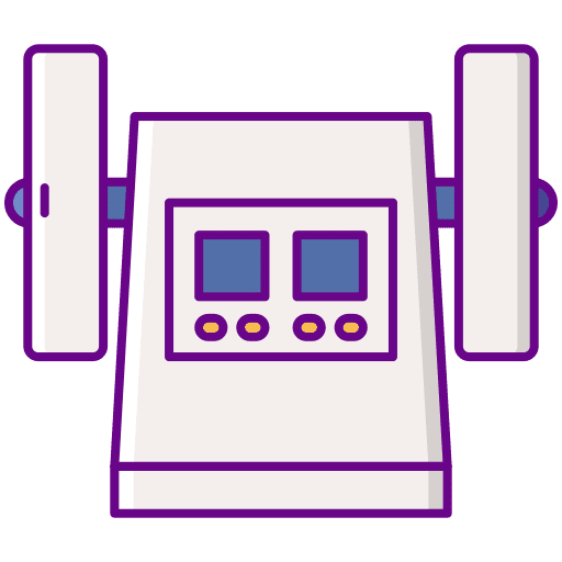 Friability tester science healthcare and medical laboratory icon