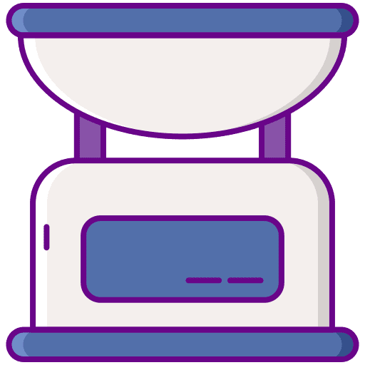 Balance weighing scale electronics weight icon