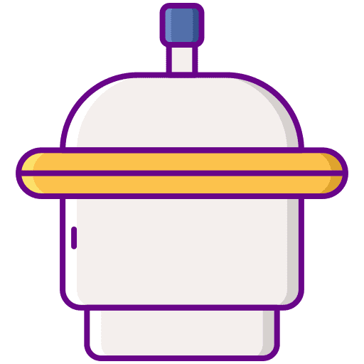 Desiccator tool iron healthcare and medical icon