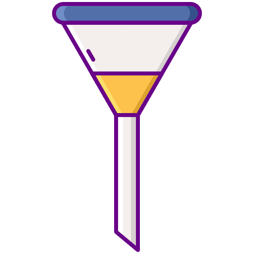 Filter funnel tool filtering icon