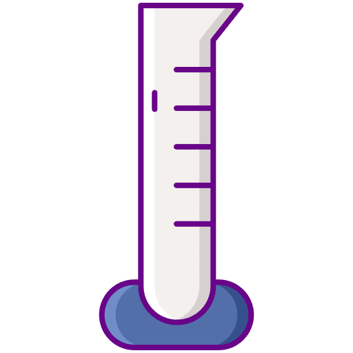 Graduated cylinder lab chemistry healthcare and medical icon