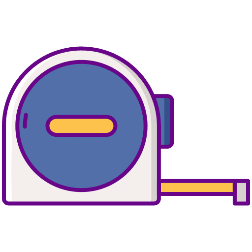 Measuring tape tape measuring tape professions and jobs icon