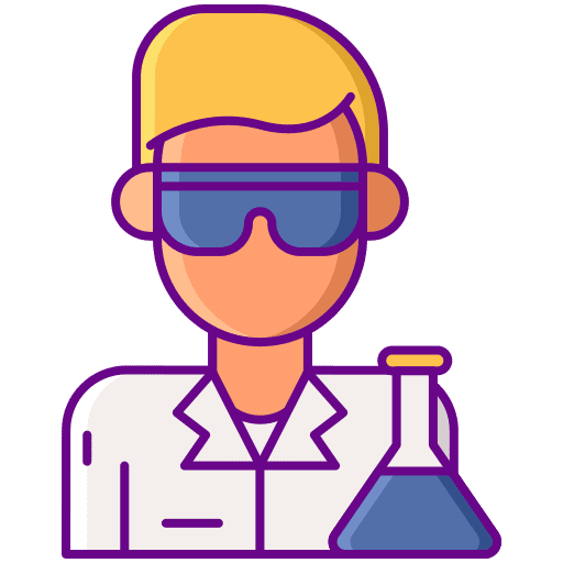 Scientist scientist lab clinic icon