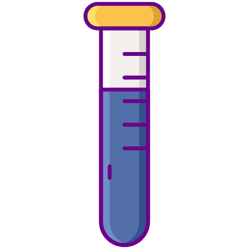 Test tube science research experiment icon