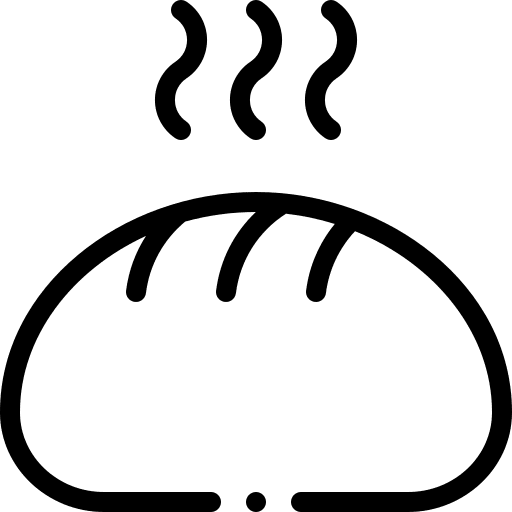 Bread bakery breakfast food icon