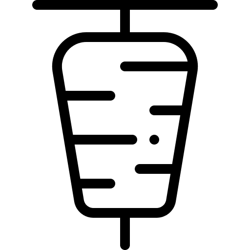 Doner kebab kebab meat food icon