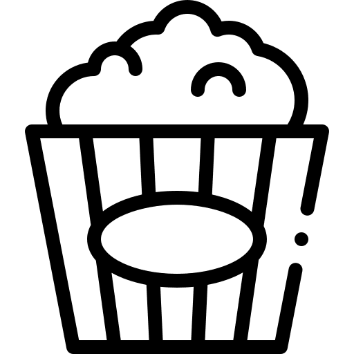 Popcorn food highlight stories movie icon