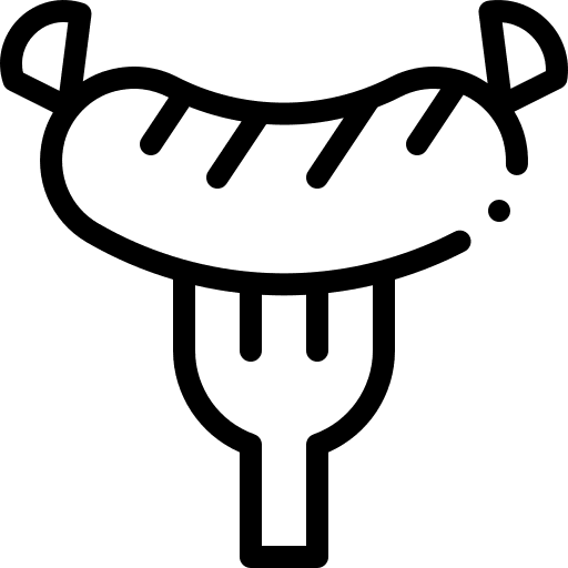 Sausage highlight stories barbecue fork icon