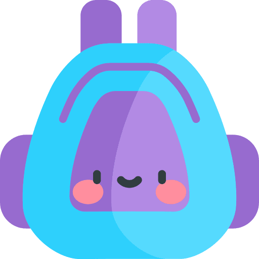 Backpack travel bag baggage bag icon