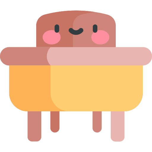 Desk furniture school chair icon