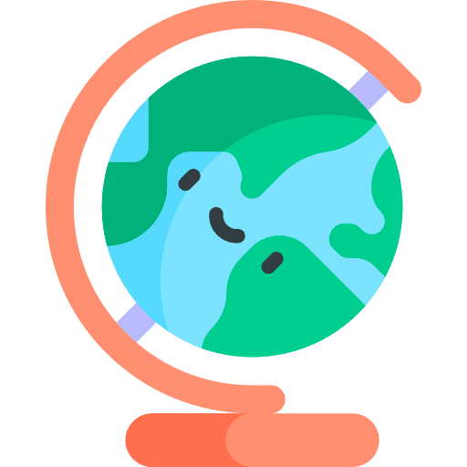 Geography worldwide planet earth global icon