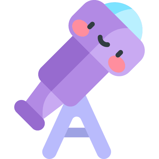 Telescope observation science telescope icon