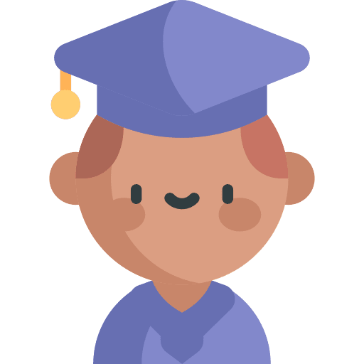 Graduated man graduate people icon