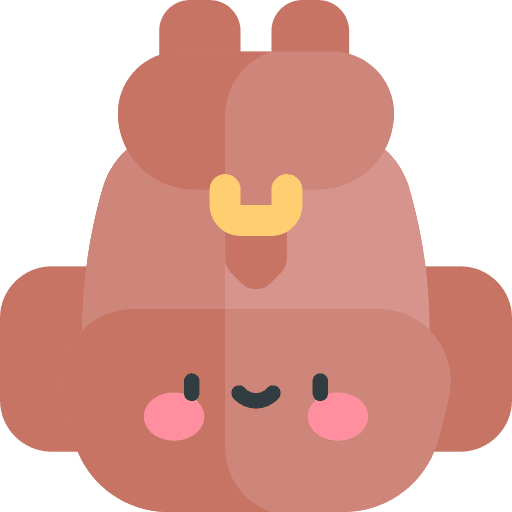 School bag travel baggage luggage icon