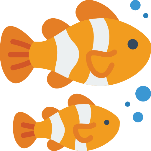 Clownfish aquarium animals ocean icon